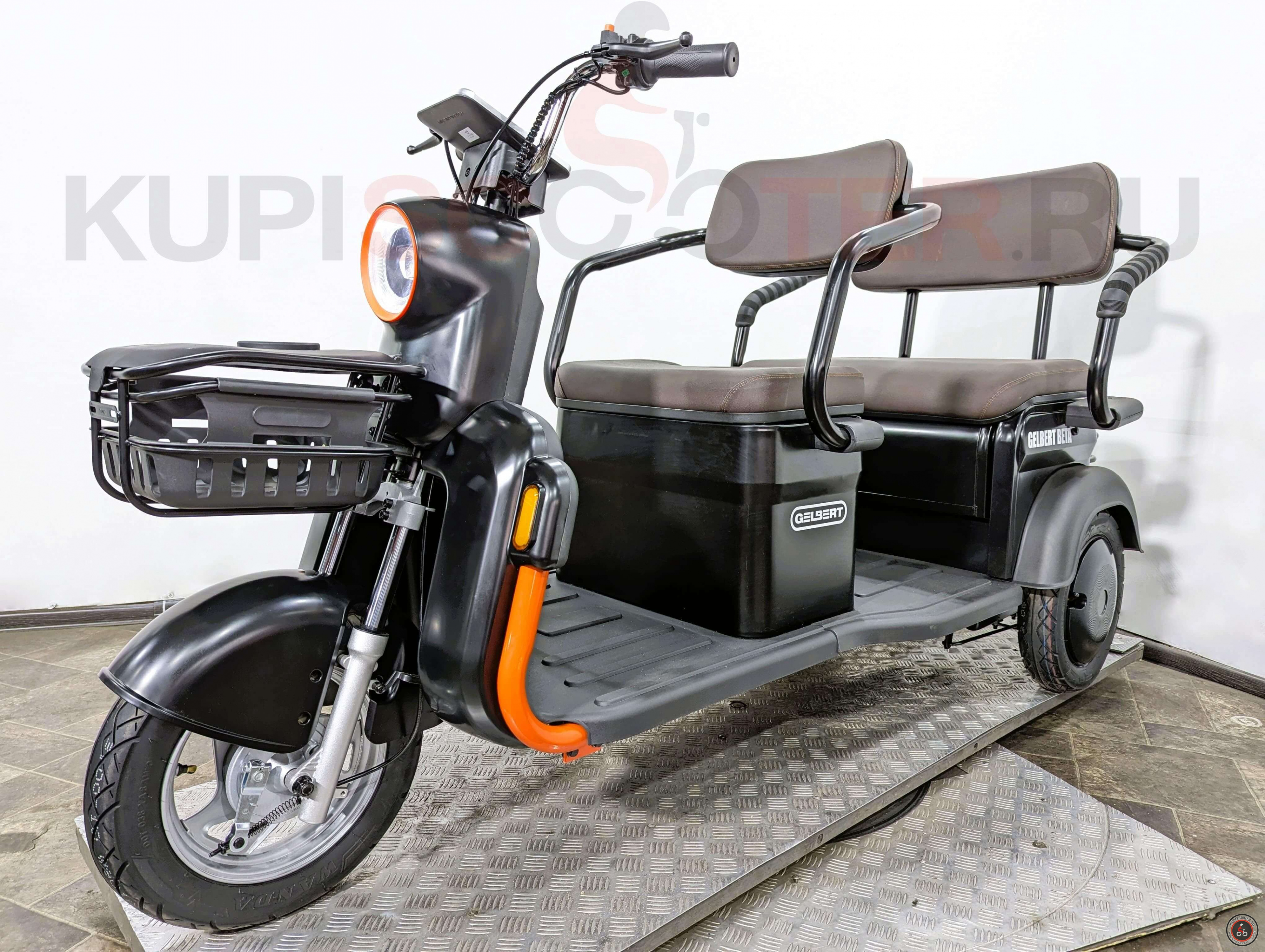 Электротрицикл Rutrike Gelbert Beta 60V 800Вт черный - Мощность: 800 Вт